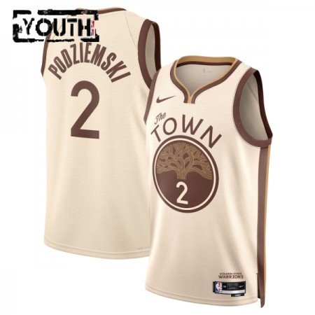 NBA Børn Trøje Golden State Warriors Brandin Podziemski 2025-26 Nike City Edition Hvid Swingman NBA Børn Trøje Golden State Warriors Brandin Podziemski 2025-26 Nike City Edition Hvid Swingman